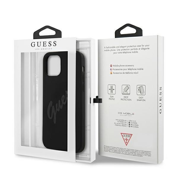 Guess GUHCP12SLSVSBK iPhone 12 mini 5,4" czarny/black hardcase Script